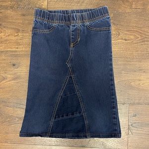 Girls custom made denim skirt